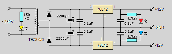 Схема подключения l78l33